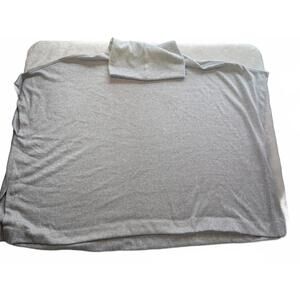 Van Heusen Gray Stretch Turtleneck Poncho Sweater Medium